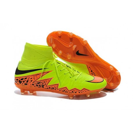 Chaussures de Football Nouvelle Nike Hypervenom Phantom II FG Jaune Orange
