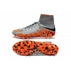 Meilleur Crampons Nike Hypervenom Phantom II FG Terrains Secs Gris Orange Noir