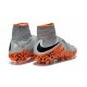Meilleur Crampons Nike Hypervenom Phantom II FG Terrains Secs Gris Orange Noir