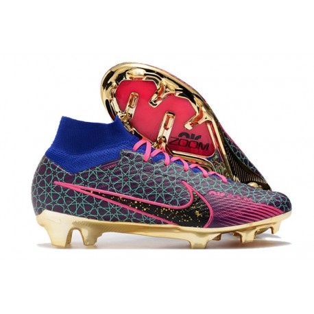 Nike Air Zoom Mercurial Superfly Elite 9 FG Rose Violet Bleu