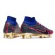 Nike Air Zoom Mercurial Superfly Elite 9 FG Rose Violet Bleu