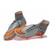 Meilleur Crampons Nike Hypervenom Phantom II FG Terrains Secs Gris Orange Noir