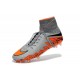 Meilleur Crampons Nike Hypervenom Phantom II FG Terrains Secs Gris Orange Noir