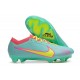 Nike Air Zoom Mercurial Vapor 15 Elite FG Bleu Rose Jaune
