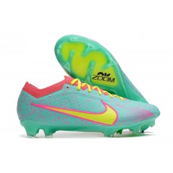Nike Air Zoom Mercurial Vapor 15 Elite FG Bleu Rose Jaune