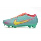 Nike Air Zoom Mercurial Vapor 15 Elite FG Bleu Rose Jaune