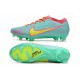 Nike Air Zoom Mercurial Vapor 15 Elite FG Bleu Rose Jaune