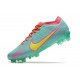 Nike Air Zoom Mercurial Vapor 15 Elite FG Bleu Rose Jaune