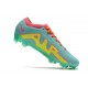 Nike Air Zoom Mercurial Vapor 15 Elite FG Bleu Rose Jaune