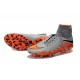 Meilleur Crampons Nike Hypervenom Phantom II FG Terrains Secs Gris Orange Noir