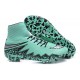 Meilleur Crampons Nike Hypervenom Phantom II FG Terrains Secs Vert Gris Noir