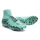 Meilleur Crampons Nike Hypervenom Phantom II FG Terrains Secs Vert Gris Noir