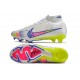Nike Zoom Mercurial Superfly Elite IX FG Blanc Bleu Volt