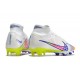 Nike Zoom Mercurial Superfly Elite IX FG Blanc Bleu Volt
