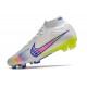 Nike Zoom Mercurial Superfly Elite IX FG Blanc Bleu Volt