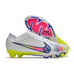 Nike Zoom Mercurial Vapor XV Elite FG Blanc Bleu Rose