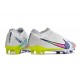 Nike Zoom Mercurial Vapor XV Elite FG Blanc Bleu Rose