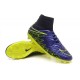 Chaussures de Football Nouvelle Nike Hypervenom Phantom II FG Violet Jaune Noir