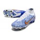 Nike Zoom Mercurial Superfly IXElite SG Blanc Bleu Or