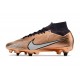 Nike Zoom Mercurial Superfly IXElite SG Mbappe Cuivre Métallique
