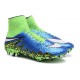 Meilleur Crampons Nike Hypervenom Phantom II FG Terrains Secs Bleu Vert Noir