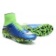 Meilleur Crampons Nike Hypervenom Phantom II FG Terrains Secs Bleu Vert Noir