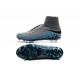 Meilleur Crampons Nike Hypervenom Phantom II FG Terrains Secs Gris Bleu Noir