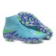 Chaussures de Football Nouvelle Nike Hypervenom Phantom II FG Bleu Violet Vert