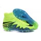 Meilleur Crampons Nike Hypervenom Phantom II FG Terrains Secs Vert Bleu Noir