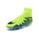Meilleur Crampons Nike Hypervenom Phantom II FG Terrains Secs Vert Bleu Noir