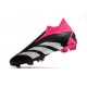 Crampons adidas Predator Accuracy+ FG Noir Blanc Rose Equipe Choc