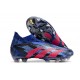 adidas Predator Accuracy+ FG PP Bleu Lucide Magenta Réel Equipe Noir Foncé