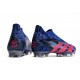adidas Predator Accuracy+ FG PP Bleu Lucide Magenta Réel Equipe Noir Foncé