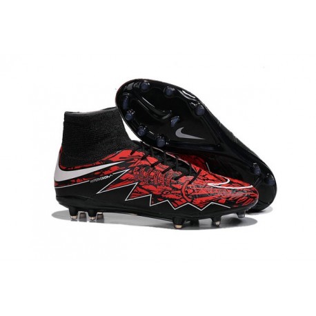 Chaussures Robert Lewandowski Nike Hypervenom Phantom II FG Rouge Noir