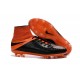 Chaussures de Football Nouvelle Nike Hypervenom Phantom II FG Cuir Noir Orange