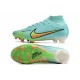 Nike Air Zoom Mercurial Superfly Elite 9 FG Bleu Jaune