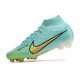 Nike Air Zoom Mercurial Superfly Elite 9 FG Bleu Jaune
