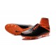 Chaussures de Football Nouvelle Nike Hypervenom Phantom II FG Cuir Noir Orange