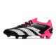 Crampon adidas Predator Accuracy.1 L FG Noir Blanc Rose Equipe Choc