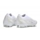 Crampons adidas X Crazyfast.1 FG Laceless Pearlized - Blanc