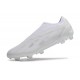 Crampons adidas X Crazyfast.1 FG Laceless Pearlized - Blanc