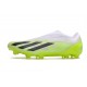 Crampons adidas X Crazyfast.1 FG Laceless Crazyrush - Blanc Noir Lucid Lemon