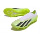 Crampons adidas X Crazyfast.1 FG Laceless Crazyrush - Blanc Noir Lucid Lemon