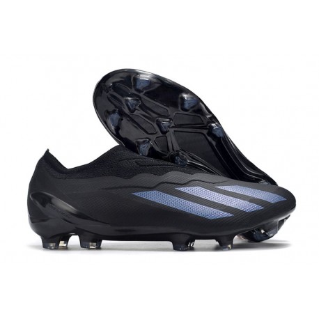 Crampons adidas X Crazyfast.1 FG Laceless Nightstrike - Noir