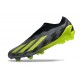 Crampons adidas X Crazyfast.1 FG Laceless Crazycharged - Noir Jaune Gris