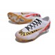 Nike Air Zoom Mercurial Vapor 15 Elite FG Blanc Rouge Or
