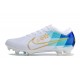 Nike Air Zoom Mercurial Vapor 15 Elite FG Blanc Bleu Or