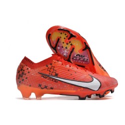 Nike Air Zoom Mercurial Vapor 15 Elite FG MDS Carmin Clair Ivoire Pâle Mandarine Vif