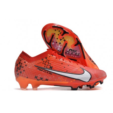 Nike Air Zoom Mercurial Vapor 15 Elite FG MDS Carmin Clair Ivoire Pâle Mandarine Vif