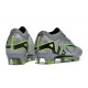 Nike Air Zoom Mercurial Vapor 15 Elite FG Gris Noir Vert